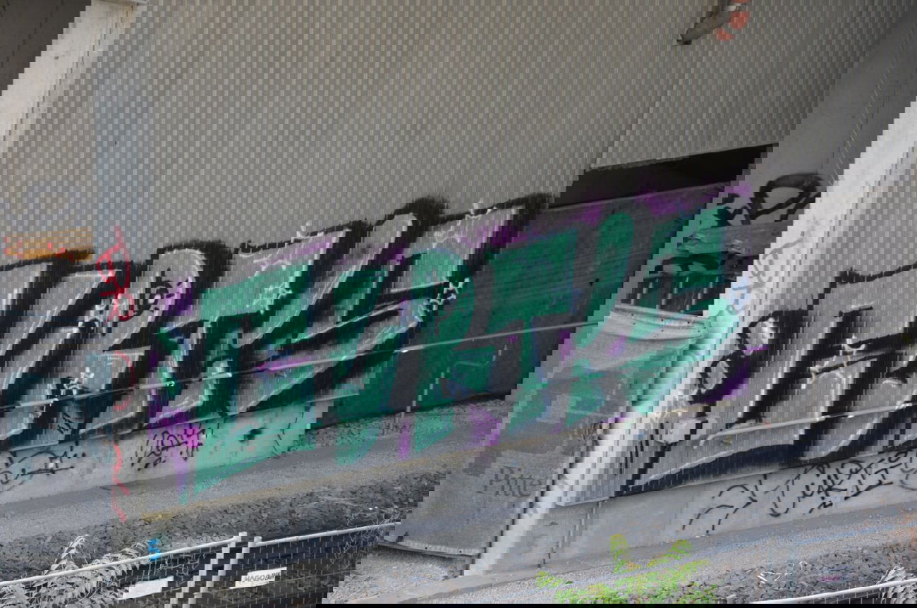 Graffiti Bombing in Vienna - Photo by Wolfneck - curtis, graffiti, wien