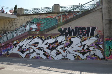 Graffiti Wall in Vienna - Photo by Wolfneck - vienna, wien, graffiti