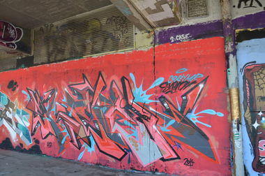 Graffiti Wall in Vienna - Photo by Wolfneck - sketch, graffiti, vienna