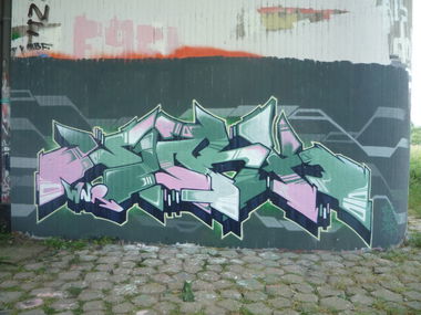 Graffiti Wall in Neuss - Photo by Worker - Work, WNR