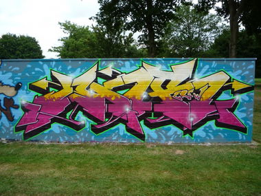 Graffiti Wall in Ibbenbüren - Photo by Worker - Work, WNR (2013)
