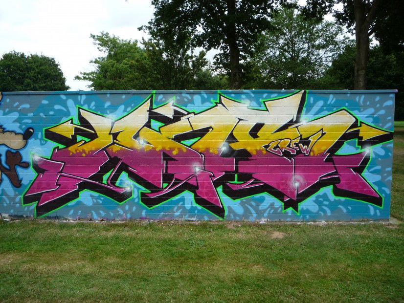 Graffiti Wall in Ibbenbüren - Photo by Worker - Work, WNR (2013)