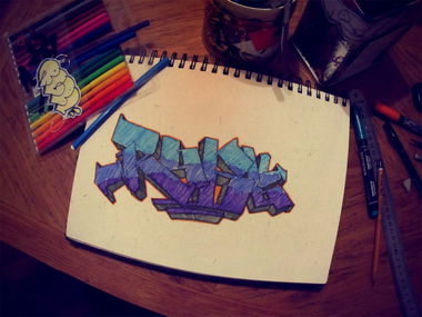 Graffiti Sketch - Photo by Wouble - OBR (2012)