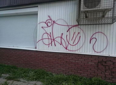 Graffiti Wall - Photo by Wozer - throwup, throwie (2019)