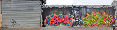 Graffiti Wall in New York - Photo by Wrackz - Ewok, Wane