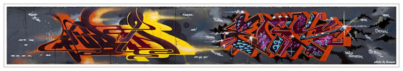 Graffiti Wall in New York - Photo by Wrackz - Rubin, Esg