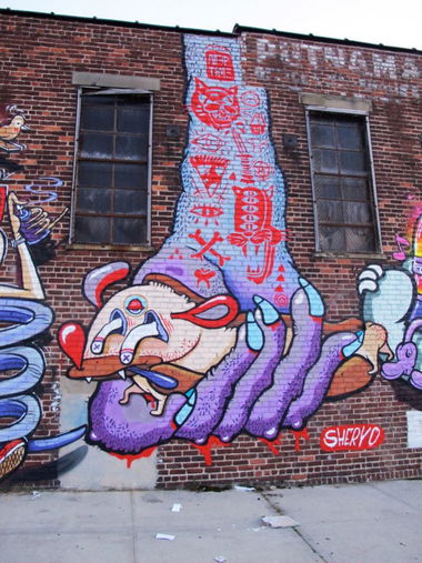 Graffiti Wall in New York - Photo by Wrackz - Sheryo
