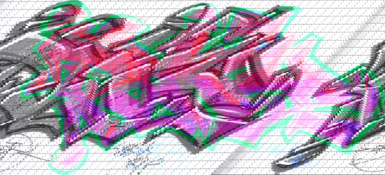 Graffiti Sketch - Photo by WurstUndKaese - Poke, eker, germany (2013)