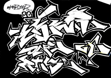 Graffiti Sketch - Photo by WurstUndKaese - Eker, SG, rts (2013)