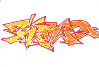 Graffiti Sketch - Photo by WurstUndKaese - KINO, EKER, Gütersloh (2013)