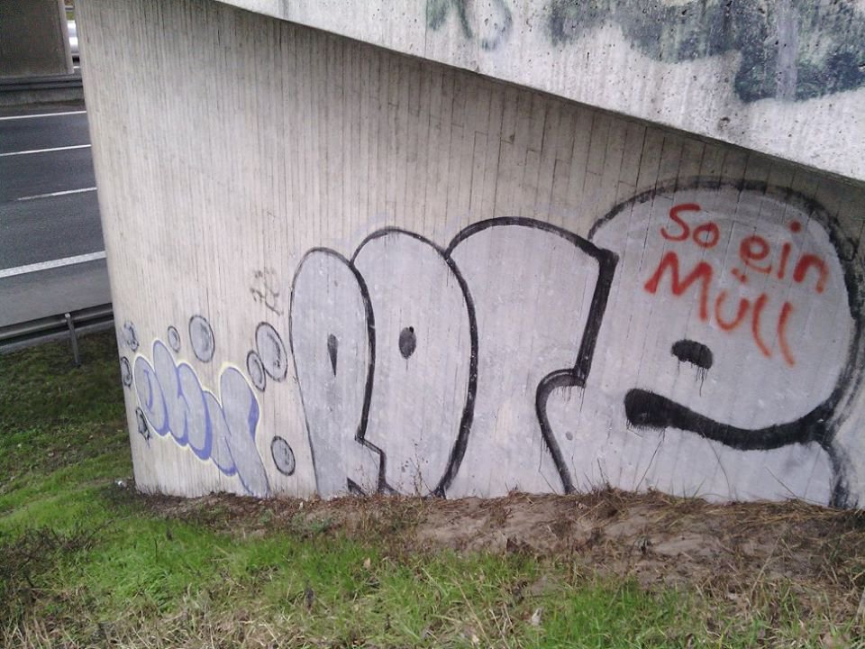 Graffiti Bombing - Photo by WurstUndKaese - Rose, Sore, Own