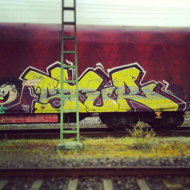 Graffiti Train - Photo by WurstUndKaese - Stur (2013)