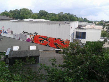 Graffiti Bombing - Photo by WurstUndKaese - Eker, Rts, bielefeld (2014)