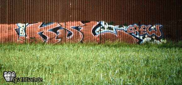 Graffiti Bombing - Photo by WurstUndKaese - Ksl, Cn, KingSizeLetters (2002)