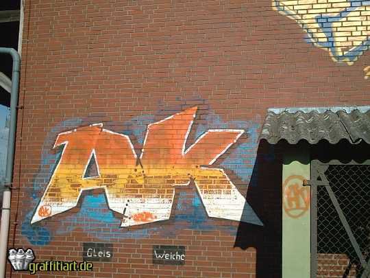 Graffiti Bombing - Photo by WurstUndKaese - Ak, Angry, killers (2002)