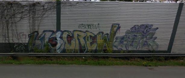 Graffiti Bombing - Photo by WurstUndKaese - 613, 66613, bielefeld (2003)