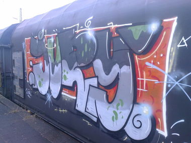 Graffiti Train - Photo by WurstUndKaese - Jury, 2014 (2014)