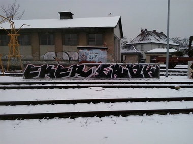 Graffiti Bombing - Photo by WurstUndKaese - Eker, Erok, Gütersloh (2015)