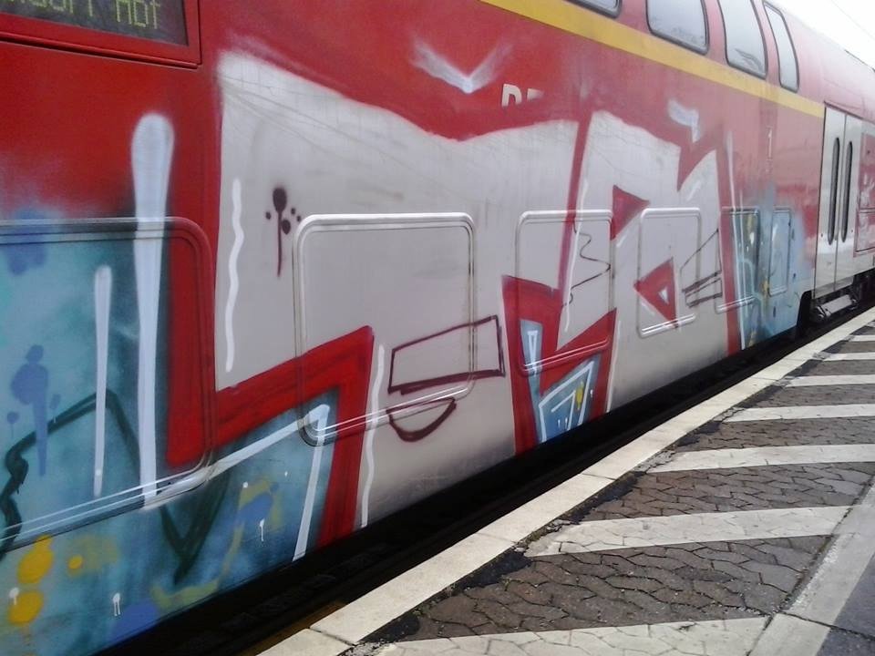 Graffiti Train - Photo by WurstUndKaese - SIF, TS, RE6 (2015)