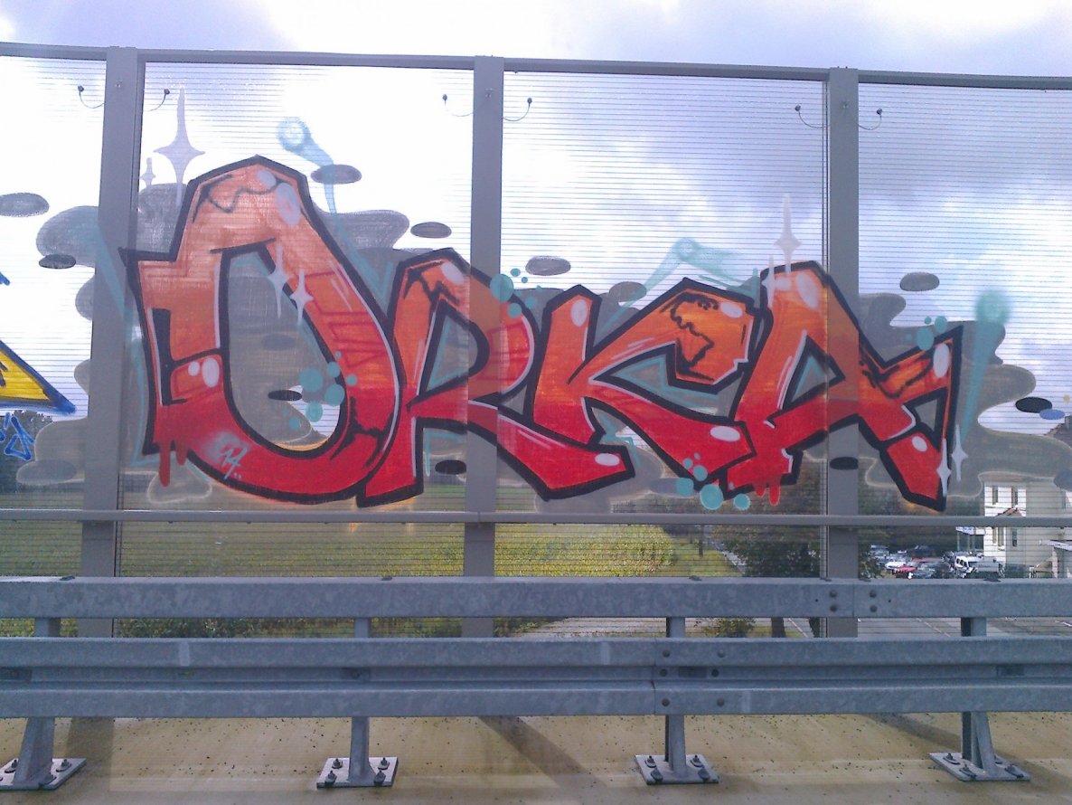 Graffiti Bombing - Photo by WurstUndKaese - Orka, Bielefeld, Brackwede (2014)