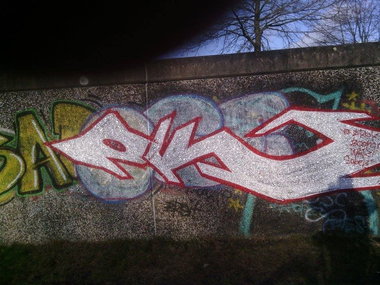 Graffiti Bombing - Photo by WurstUndKaese - Eker, Ek, Gütersloh (2014)