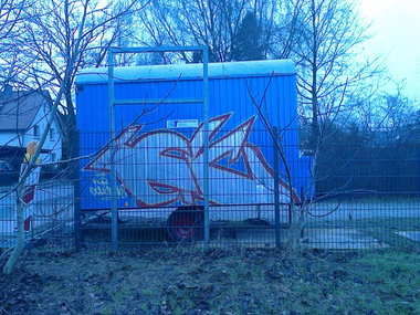 Graffiti Bombing - Photo by WurstUndKaese - Eker, Gütersloh, rts (2014)