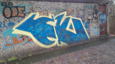 Graffiti Bombing - Photo by WurstUndKaese - Ek, Eker, Rts (2015)