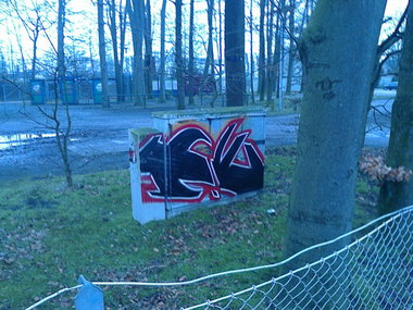 Graffiti Bombing - Photo by WurstUndKaese - Eker, Gütersloh, rts (2014)