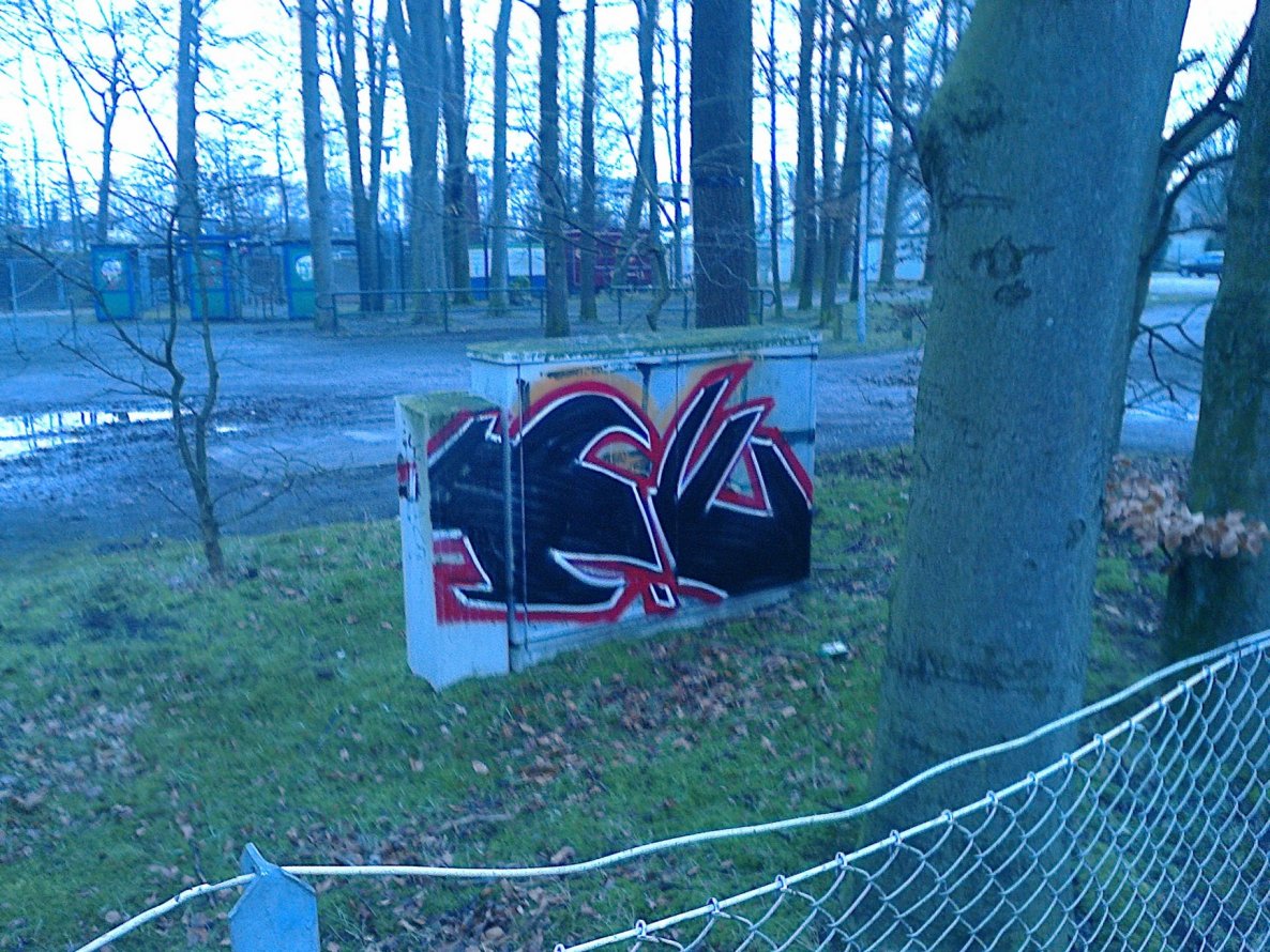 Graffiti Bombing - Photo by WurstUndKaese - Eker, Gütersloh, rts (2014)