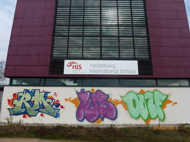 Graffiti Wall in Heidelberg - Photo by Wurstfinger - rm, iws, onf