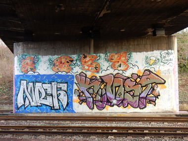 Graffiti Bombing - Photo by Wurstfinger - ray, charles