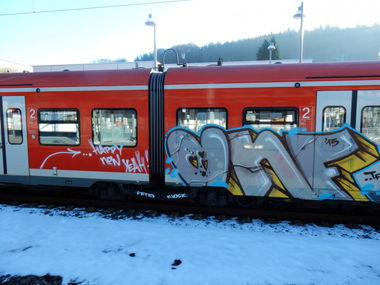 Graffiti Train - Photo by Wurstfinger