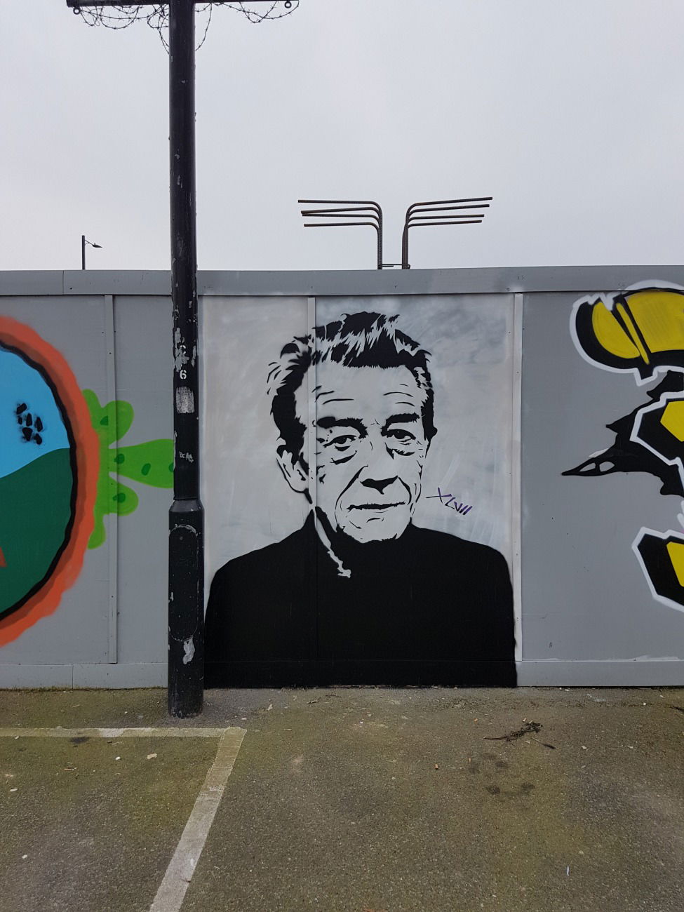 Graffiti Street Art - Photo by XLVII - johnhurt, XLVII, stencilart (2017)