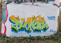 Graffiti Wall in Bochum - Photo by XtraSerious - Fluor, Bochum, Ruhrgebiet (2023)