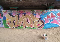 Graffiti Wall in Bochum - Photo by XtraSerious - Fluor, Bochum, Gold (2023)