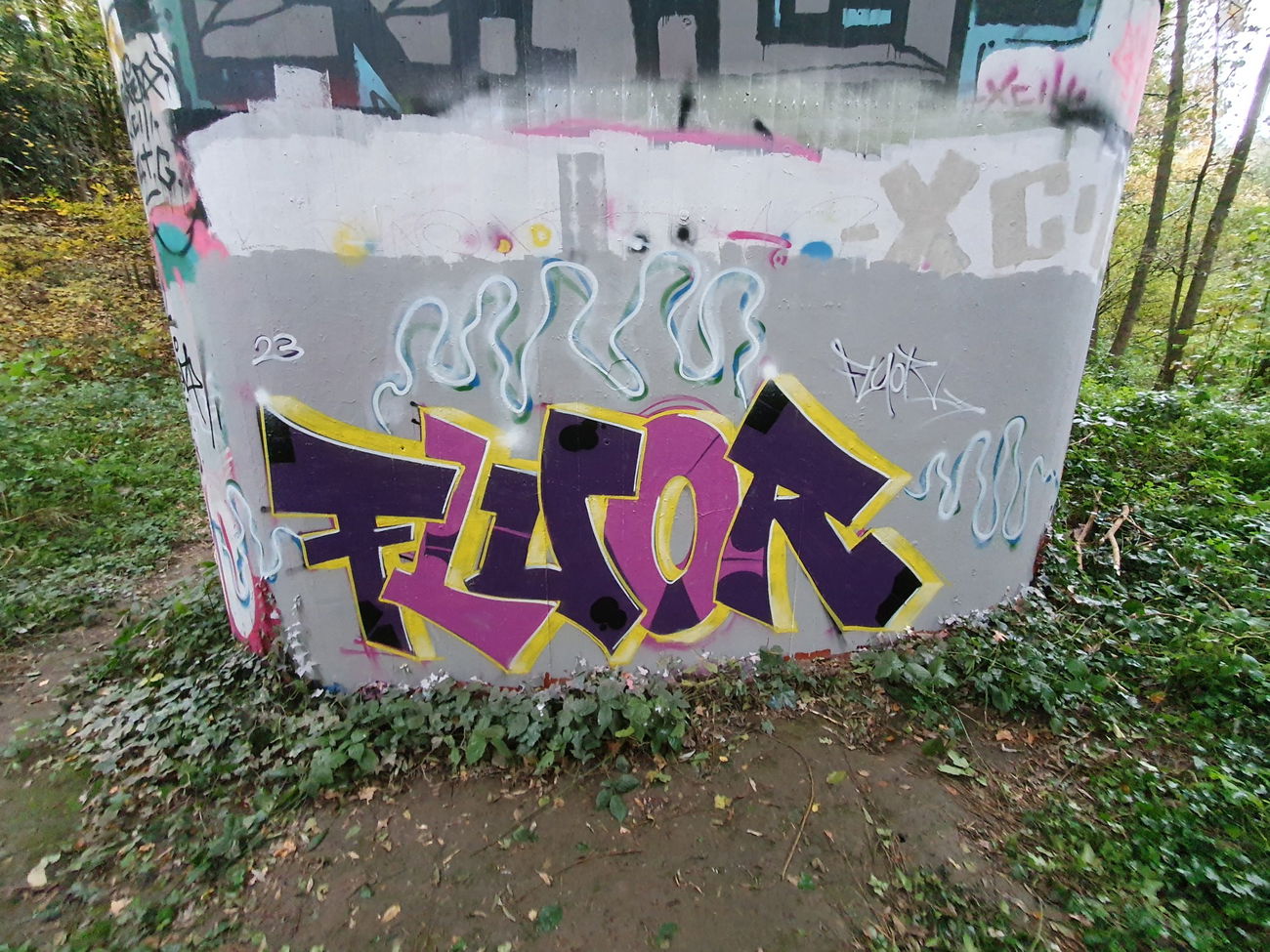 Graffiti Wall in Bochum - Photo by XtraSerious - Fluor, Bochum, Simplestyle (2023)