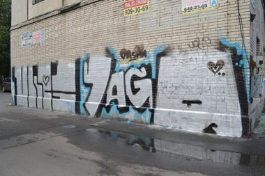 Graffiti Bombing - Photo by YAGOR (2013)