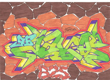 Graffiti Sketch - Photo by YAKE96 - YAKE96, YAKE, 96 (2015)