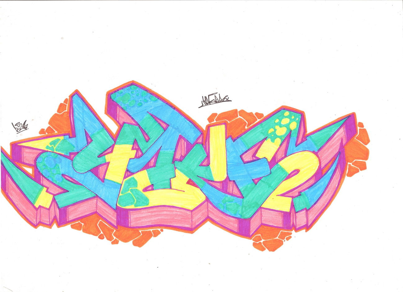 Graffiti Sketch - Photo by YAKE96 - YAKE, 96, YAKE96 (2015)