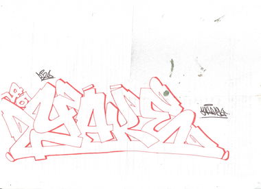 Graffiti Sketch - Photo by YAKE96 - YAKE, 96, YAKE96 (2015)