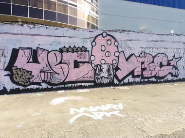 Graffiti Wall in Krasnodar - Photo by YBCREW (2024)