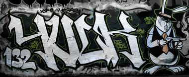 Graffiti Wall in Paris - Photo by YOOLK132 - yoolk, yulk, 132 (2011)