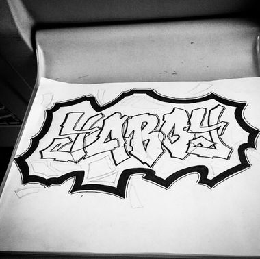 Graffiti Sketch - Photo by YaBoy - sketch, YaBoy, ThG (2015)