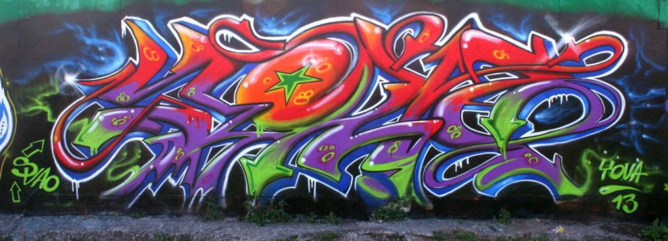 Graffiti Wall in Moscow - Photo by Yova (2013)