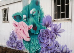 Graffiti Street Art - Photo by YumeS - yume, helletierarche, flameblue (2020)