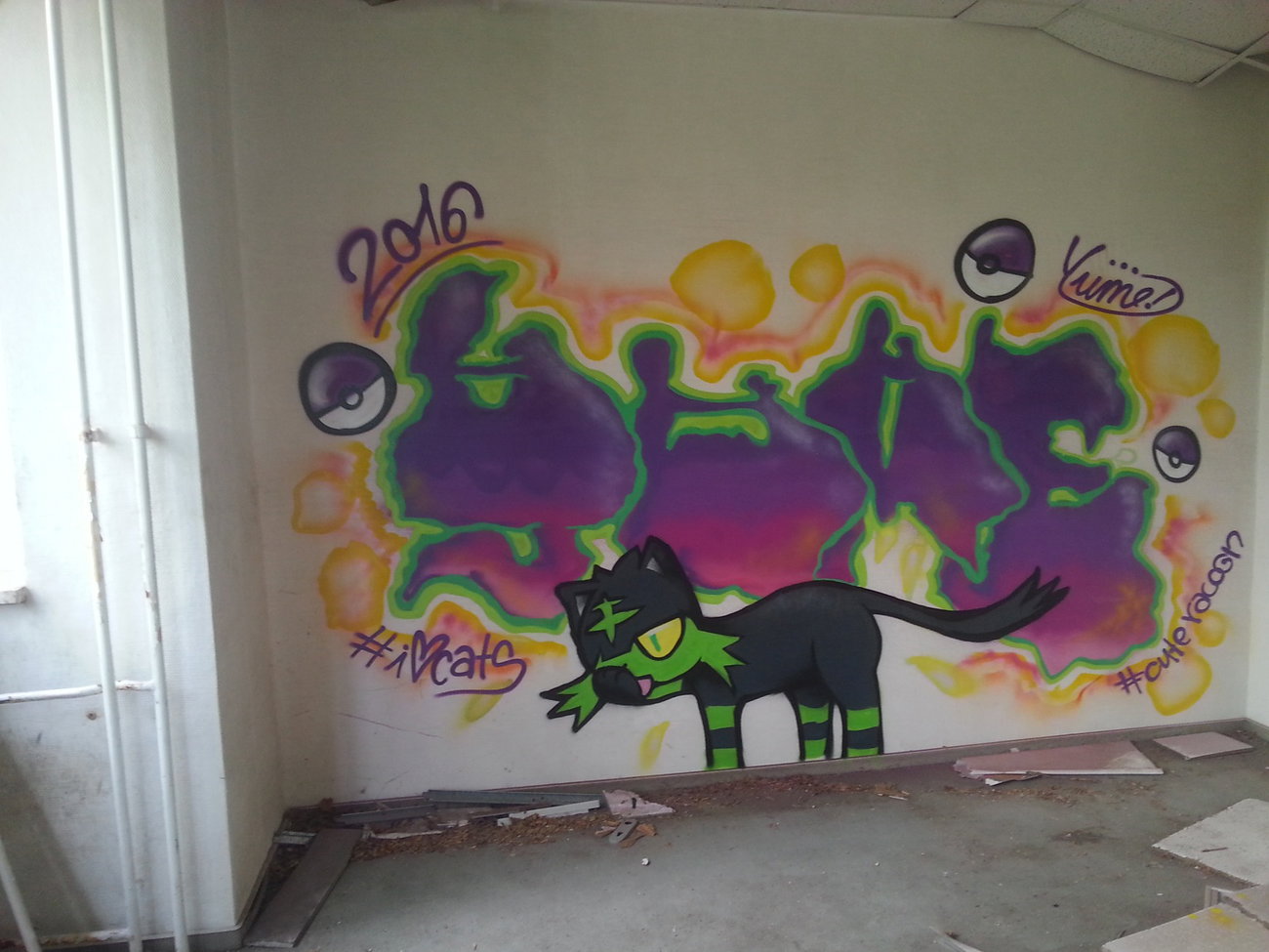 Graffiti Wall in Deutschland - Photo by YumeS - cute, yume, berlin (2016)