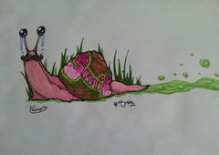 Graffiti Sketch - Photo by YumeS - snail, yume (2016)