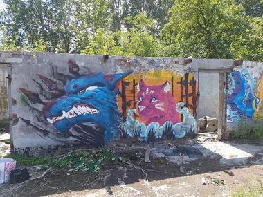 Graffiti Wall - Photo by YumeS - wall, yume, character (2018)