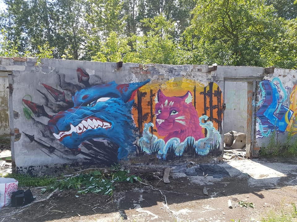 Graffiti Wall - Photo by YumeS - wall, yume, character (2018)