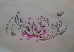 Graffiti Wall - Photo by YumeS - mouse, yume (2016)